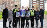 People gather for the launch of the Not A Favour campaign in West Dunbartonshire