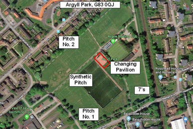 Map of Football Pitch Location