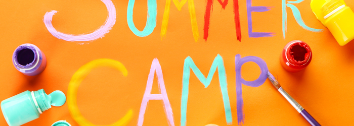 Summer Camp written in paint