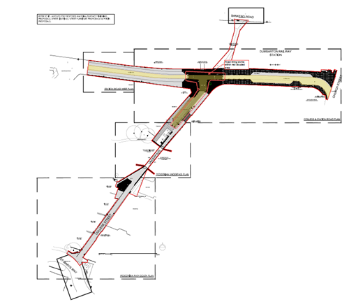 Station Road Map of Closure Dumbarton