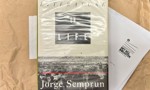 Copy of 'Literature or Life' by Jorge Semprún, returned to Faifley Library 13 years after it was borrowed, accompanied by a letter from the Royal Danish Library in Aarhus.