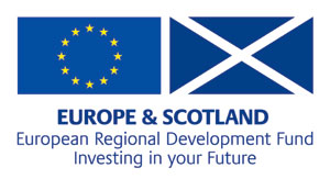 Europe and Scotland ERDF logo