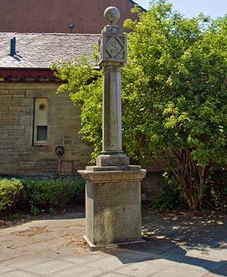 Stevenson Memorial Fountain in its original location, 2012