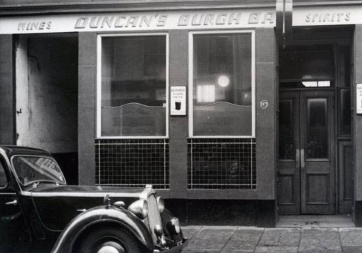 Burgh Bar, Dumbarton, about 1950