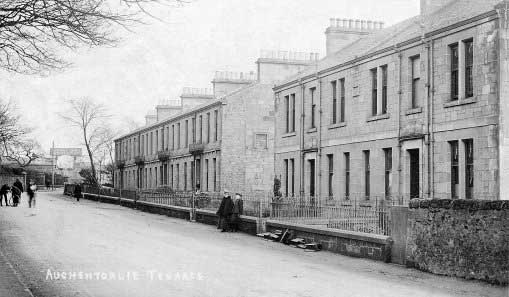 Auchentorlie Terrace, Bowling, about 1900