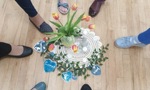 Feet in a circle