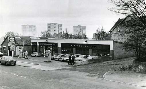 Dalreoch Garage, Dumbarton, 1972