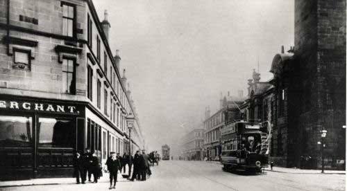 Dumbarton Road, Clydebank, about 1904