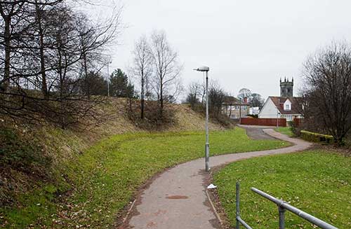 Site of the old Main Street, Bonhill, 2013