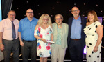 WDTRO members Billy Neeson, Harry McCormack, Elaine Neeson, June Todd, host Fred MacAulay and Jacqueline Norwood from TPAS Scotland.