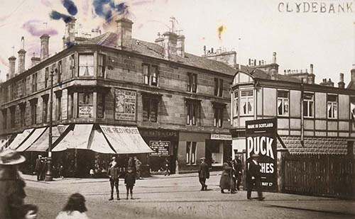 Glasgow Road, Corner with Canal Street, about 1910