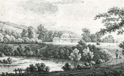 Levenside (later Strathleven) House (rear view) - from a late 18th century print