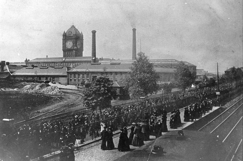 image of View of Singer factory c.1895