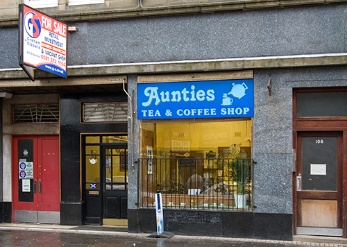 Aunties Tea & Coffee Shop, Dumbarton, 2010