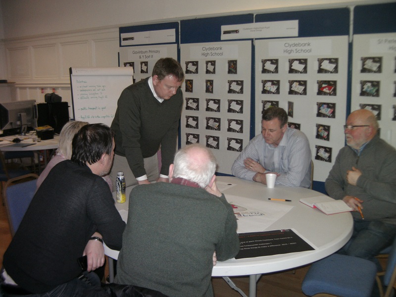 image of Workshop - round table looking at plans