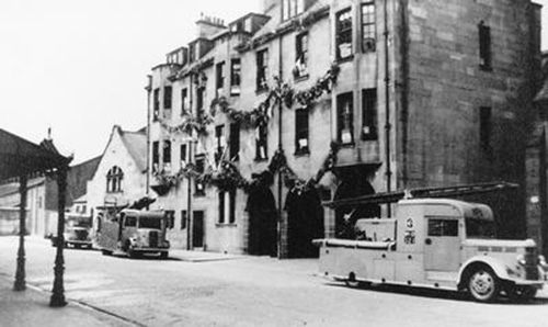 Fire Station, Hall Street, Clydebank, 1945