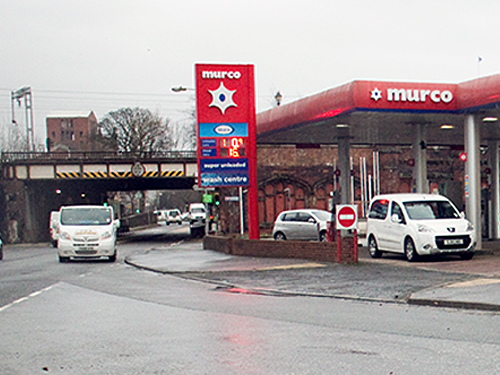 Townend Road at junction with Poplar Road, Dumbarton, 2015