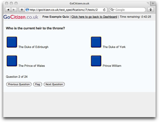 Go Citizen UK sample question.