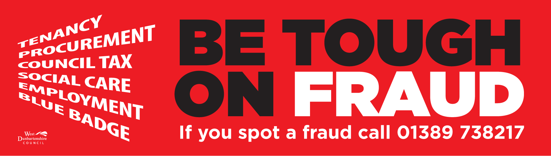 Be tough on fraud