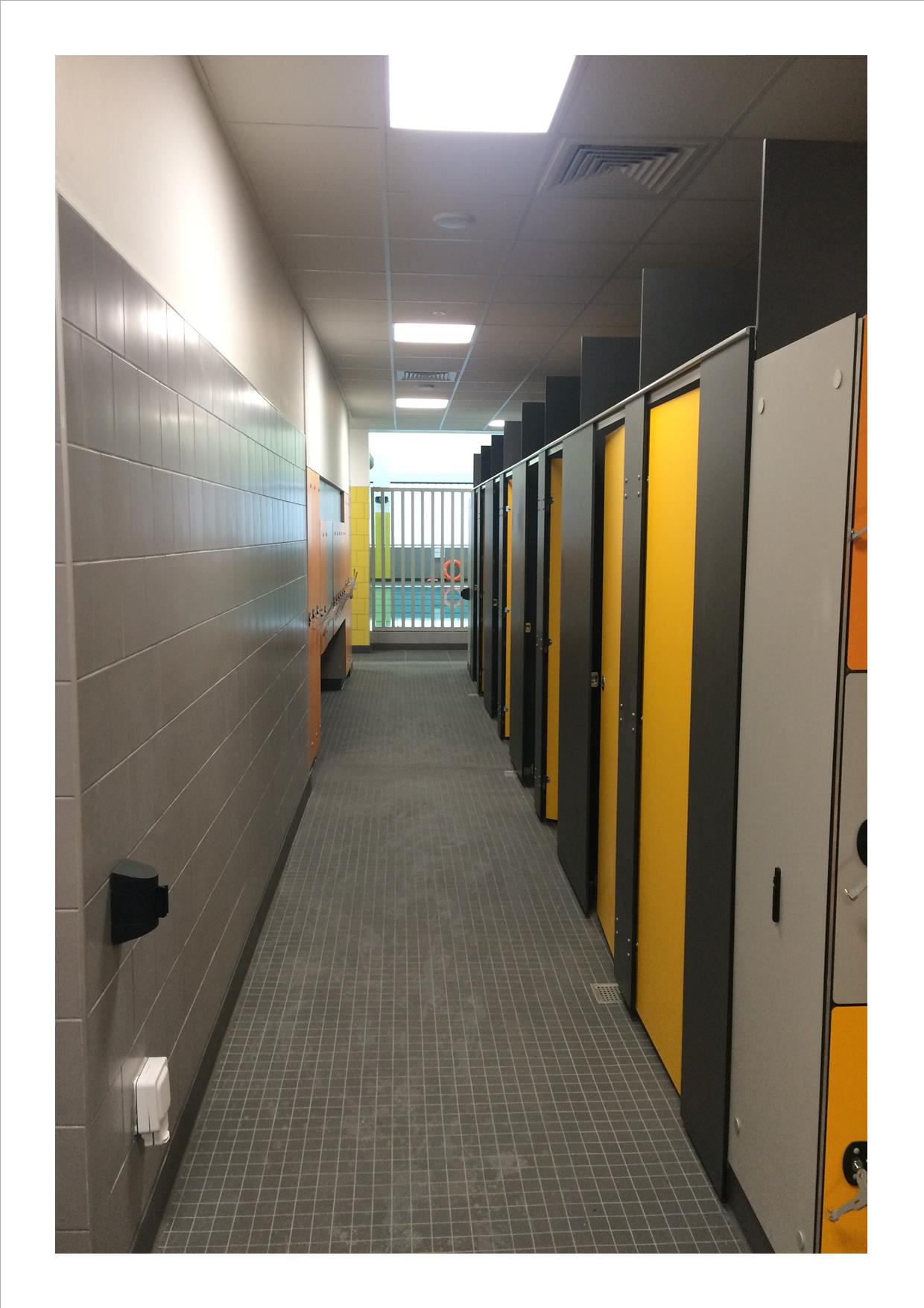 image of corridor leading to swimming pool