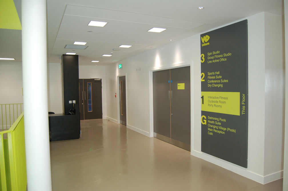 image of 1st floor landing leading to interactive area