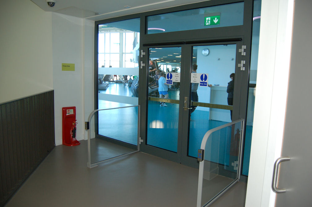 image of entrance to gym 2nd floor