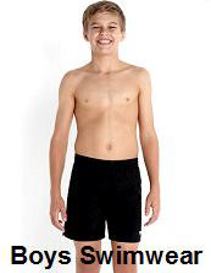 boy in swimming shorts