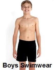 boy in swimming shorts