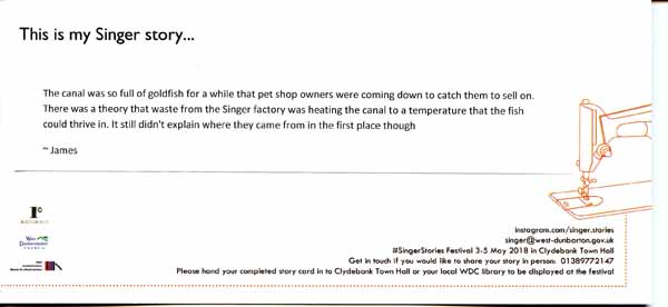 image of Singer Stories Postcard 32