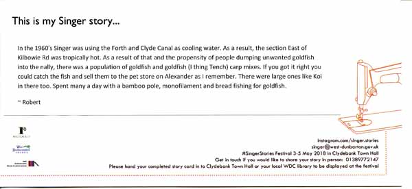 image of Singer Stories Postcard 53