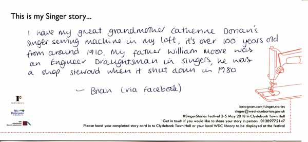 image of Singer Stories Postcard 76