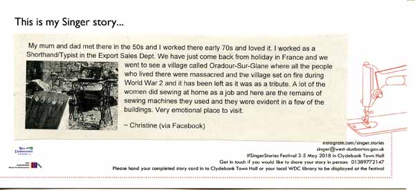 image of Singer Stories Postcard 77