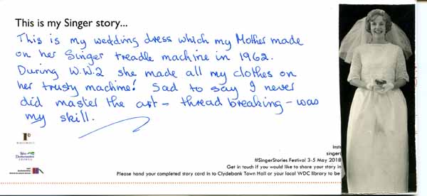 image of Singer Stories Postcard 105