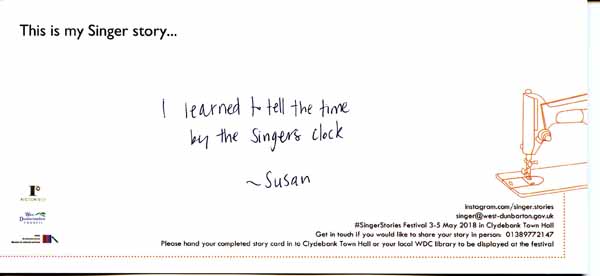 image of Singer Stories Postcard 114