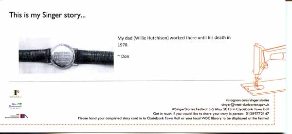 image of Singer Stories Postcard 115