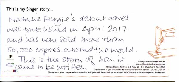 image of Singer Stories Postcard 125