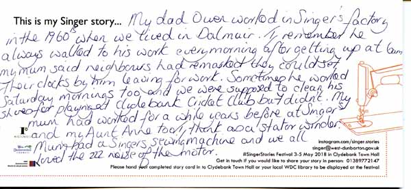 image of Singer Stories Postcard 146