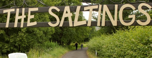 The Saltings sign at the entrance