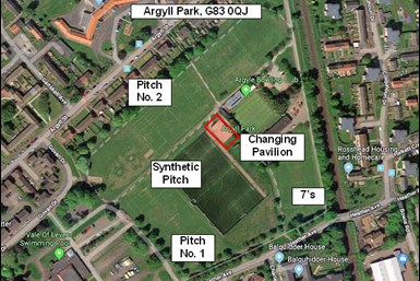 Map of Football Pitch Location