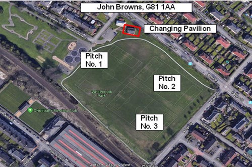 Map of Football Pitch Location