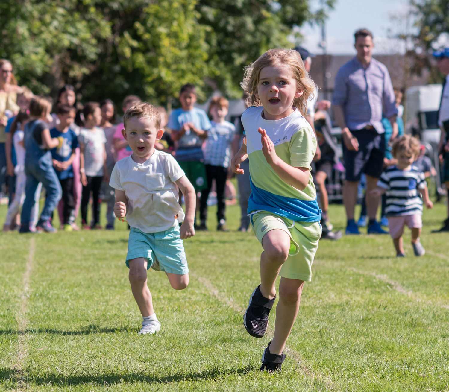 image of Highland Games young children racing