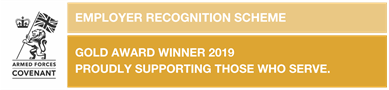 Employee Recognition Scheme: Gold award winners 2019, Proudly supporting those who serve