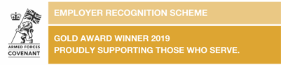 Employee Recognition Scheme: Gold award winners 2019, Proudly supporting those who serve