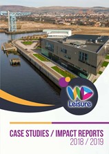 Front cover of the West Dunbartonshire Leisure Case Studies 2018-2019