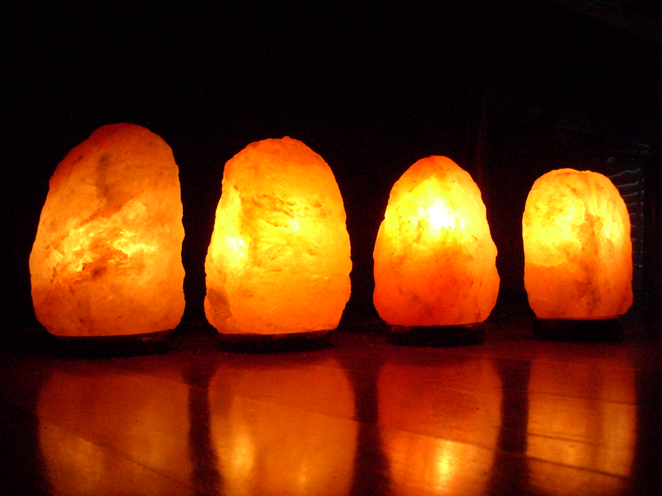 4 Himalayan Salt Lamps