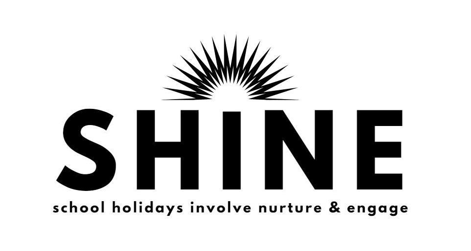 Shine black and white logo