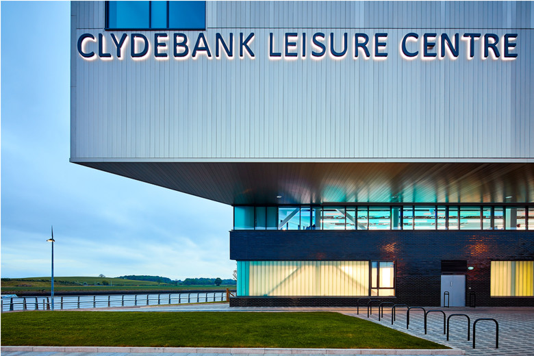 Exterior of Clydebank Leisure Centre