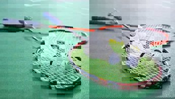 Badminton racquets and shuttles