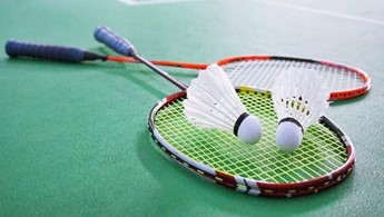 Badminton racquets and shuttles