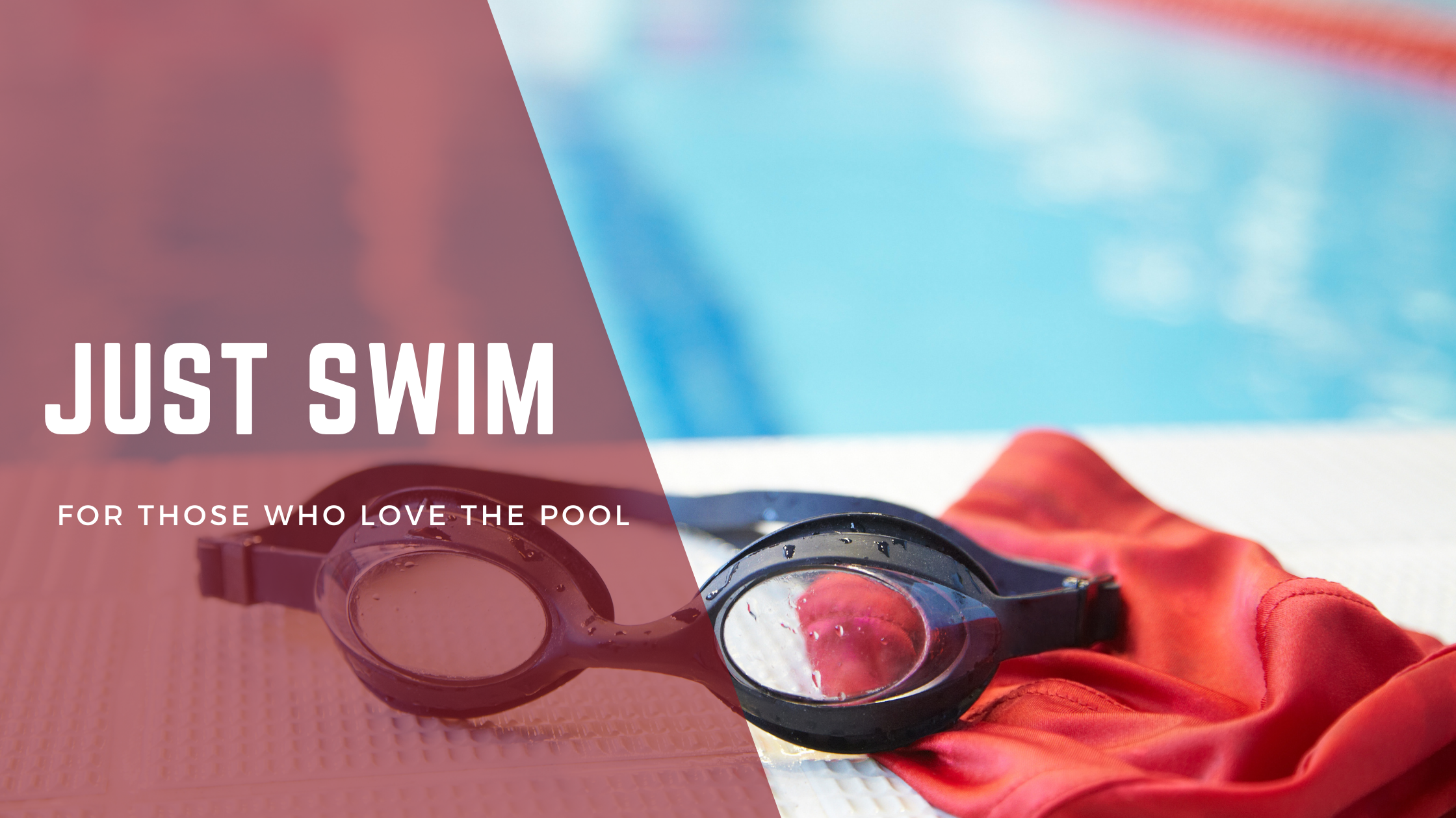 Goggles and a towel lying beside the swimming pool - Swim only membership